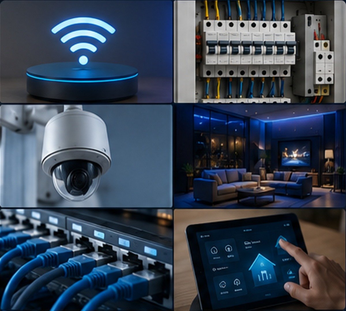 Ambiente moderno com infraestrutura e tecnologia integradas